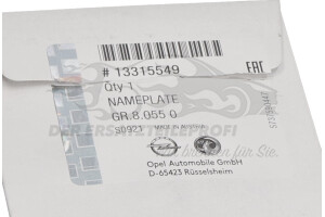 13315549 Heckklappenemblem Opel