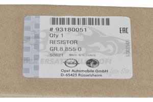 93180051 Widerstand, Innenraumgebläse Opel