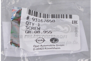 93167658 Schraube, Bremssattel Opel
