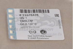 13378428 Kühleremblem Opel