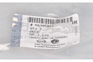 55355401 Differenzdruckleitung, FAP-Filter Opel