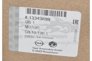 13343699 Stellelement, Außenspiegel Opel