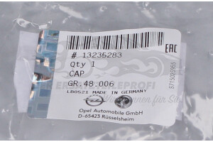 13235283 Kappe, Radmutter Opel