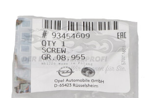 93454609 Schraube, Hilfsrahmen Opel