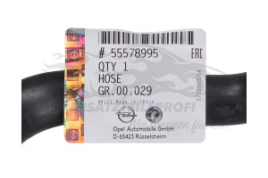 55578995 Schlauch, Kurbelgehäuseentlüftung Opel