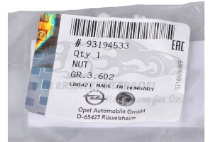 93194533 Mutter, Abgaskrümmer Opel