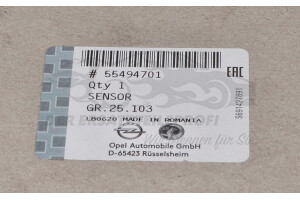 55494701 Sensor, Abgastemperatur Opel