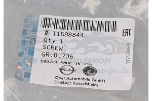 11588844 SCHRAUBE Opel