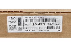 1647874180 Bremsbelagsatz, Scheibenbremse Citroen / Peugeot / Opel