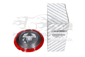 Radkappe (klein) ABARTH mit roter Krone