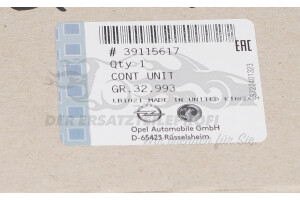 39115617 Steuergerät Reifendruckkontrollsystem Opel