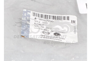 YQ00125980 Spreizniete schwarz Opel