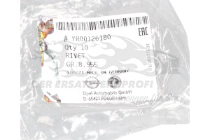 YR00126180 Stopfen Radhausschale (VPE 10) Opel
