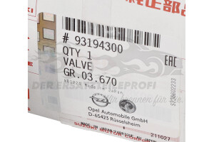 93194300 Abgas-Rückführungsventil (AGR) Opel