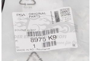8975K9 Gurtschloss vorne Peugeot