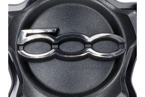 735626311 Radkappe (klein) schwarz / Chrom Fiat