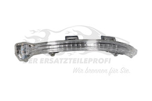 Seitenblinker links im Aussenspiegel