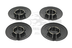 51884867 Set Radkappen (klein) schwarz / Chrom (VPE 4) Fiat