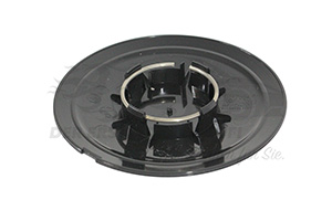 51884867 Set Radkappen (klein) schwarz / Chrom (VPE 4) Fiat