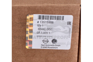 13515906 Bremsscheibe vorne Opel