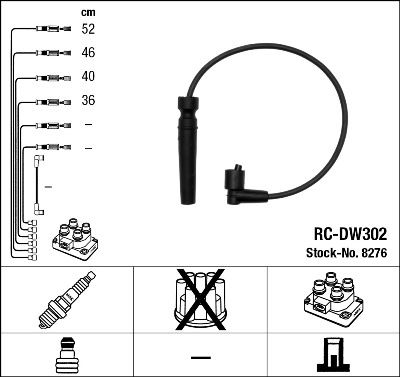 Zündleitungssatz NGK 8276