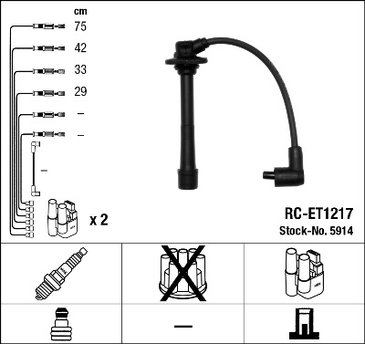 Zündleitungssatz NGK 5914