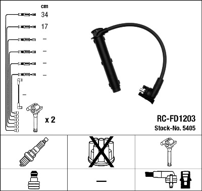 Zündleitungssatz NGK 5405