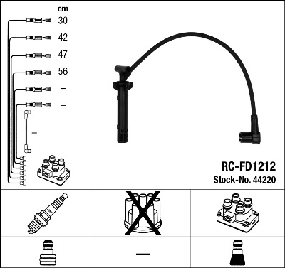 Zündleitungssatz NGK 44220
