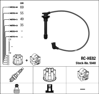 Zündleitungssatz NGK 5048