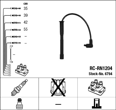 Zündleitungssatz NGK 6794