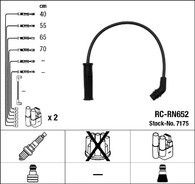 Zündleitungssatz NGK 7175