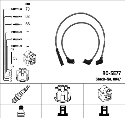 Zündleitungssatz NGK 8047