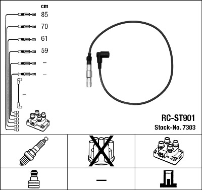 Zündleitungssatz NGK 7303
