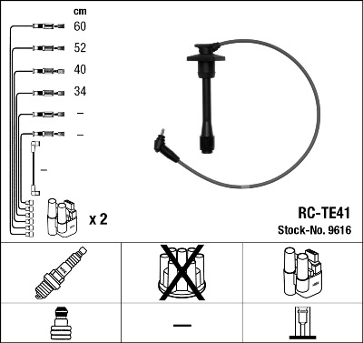 Zündleitungssatz NGK 9616