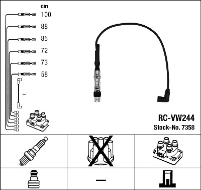 Zündleitungssatz NGK 7358
