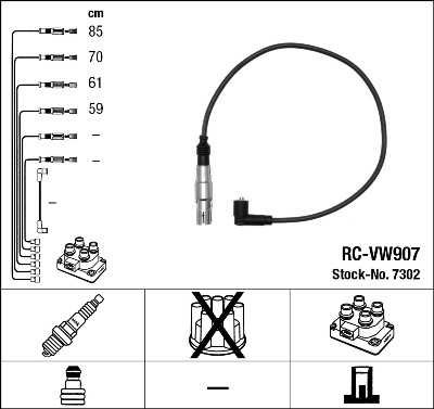 Zündleitungssatz NGK 7302
