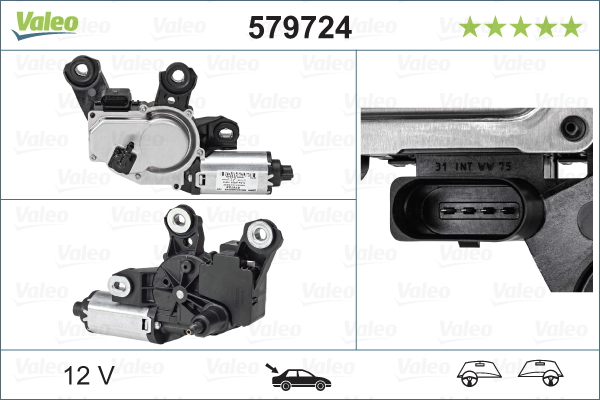 Wischermotor VALEO 579724