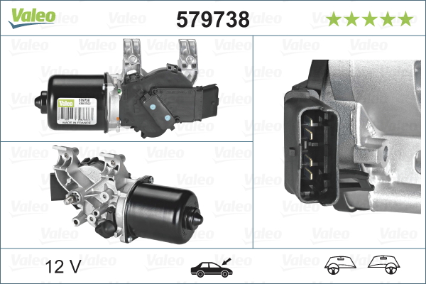 Wischermotor VALEO 579738