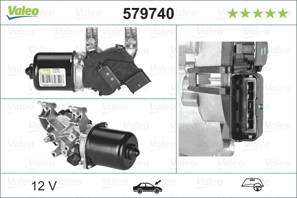 Wischermotor VALEO 579740