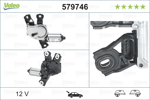 Wischermotor VALEO 579746