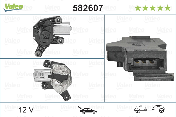 Wischermotor VALEO 582607