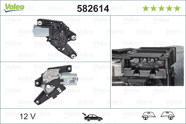 Wischermotor VALEO 582614