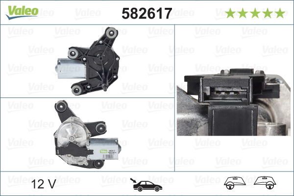 Wischermotor VALEO 582617