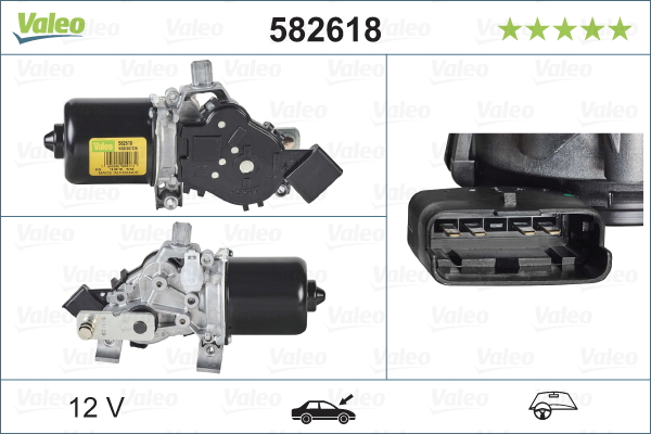 Wischermotor VALEO 582618