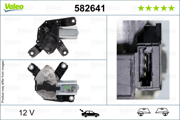 Wischermotor VALEO 582641