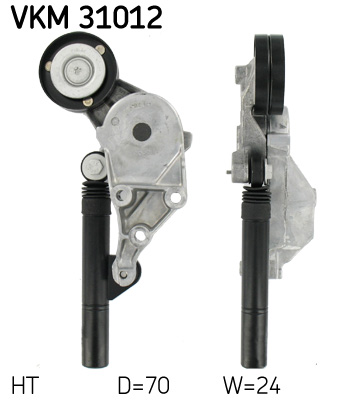 Spannrolle, Keilrippenriemen SKF VKM31012