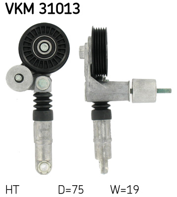 Spannrolle, Keilrippenriemen SKF VKM31013