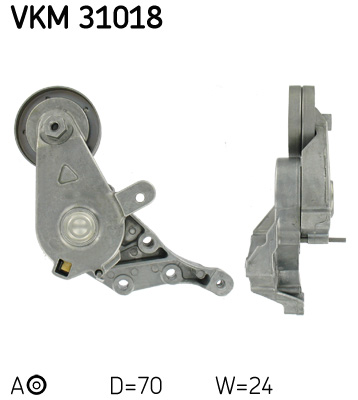 Spannrolle, Keilrippenriemen SKF VKM31018