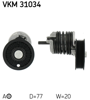 Spannrolle, Keilrippenriemen SKF VKM31034