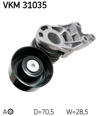 Spannrolle, Keilrippenriemen SKF VKM31035